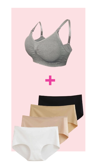 Trusas sin Costuras + 1 Brasier de lactancia